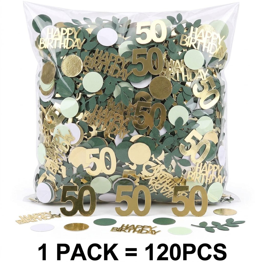 120 Gold Number Birthday Confe - Table Number Gold ulasan dan harga