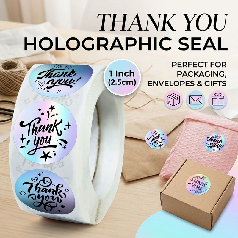 Laser Thank You Stickers Holog - Wedding Envelopes ulasan dan harga