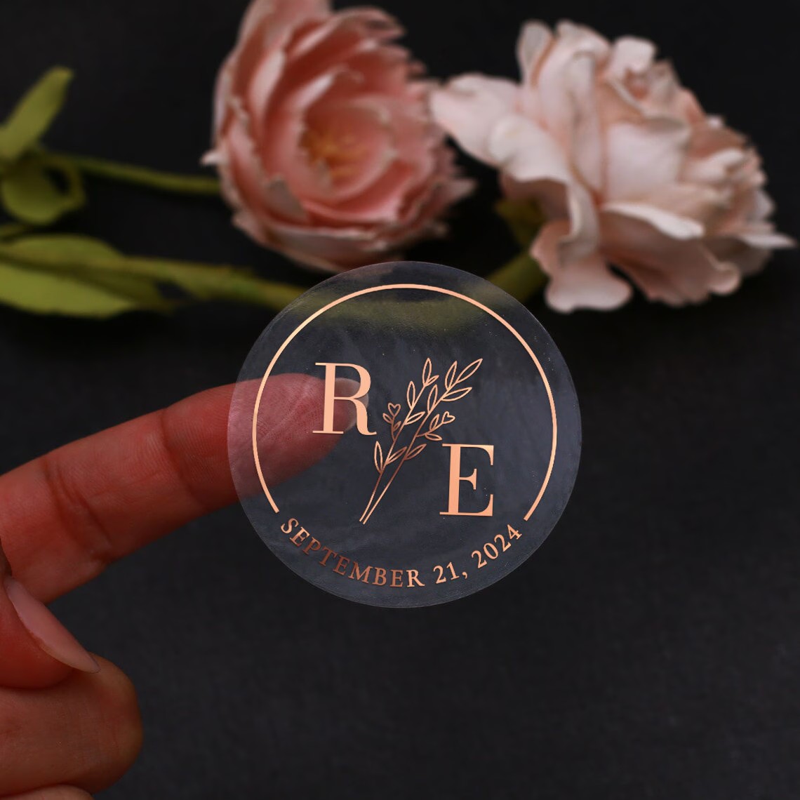 Clear Botanical Wedding Sticke - Wedding Envelopes ulasan dan harga