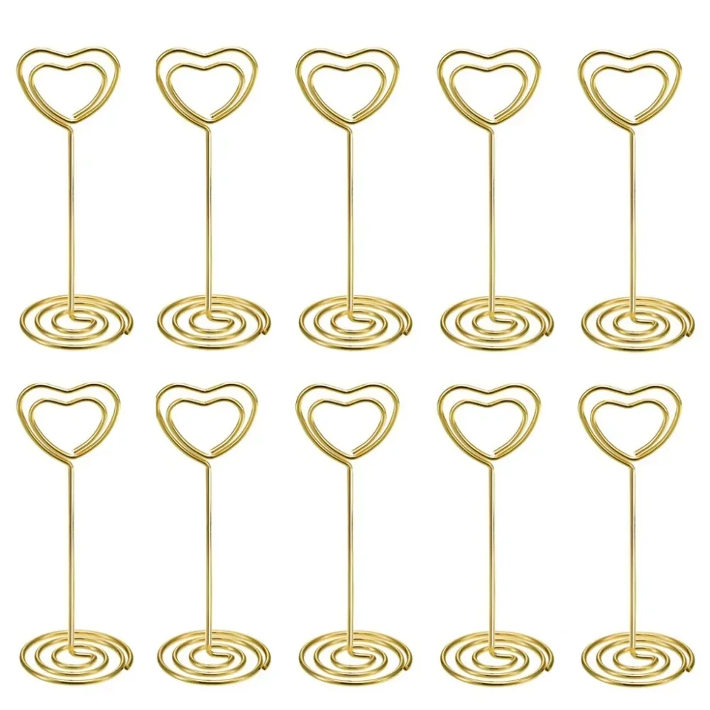 10pcs Heart Shape Table Number - Table Number Gold ulasan dan harga