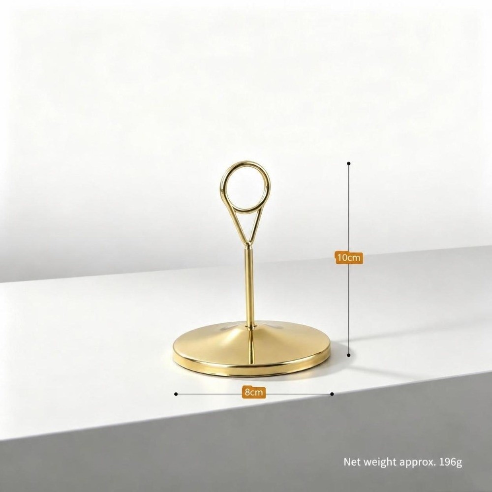 Metal Table Number Holder Larg - Table Number Gold ulasan dan harga