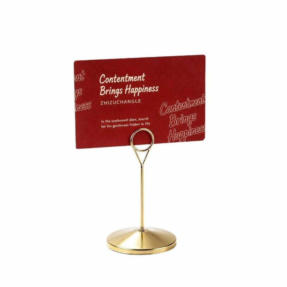 Metal Table Number Holder Larg - Table Number Gold ulasan dan harga